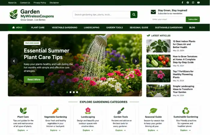 garden mywirelesscoupons about